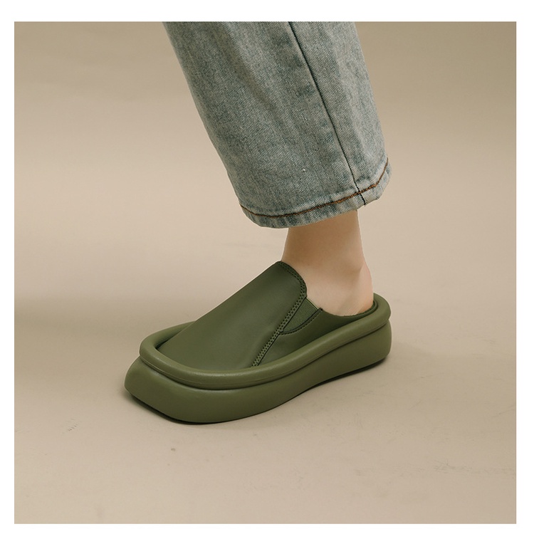 Hàng Mới Về Dép Mũi Vuông Đế Bằng Thời Trang Mùa Hè 2023 Dành Cho Nữ