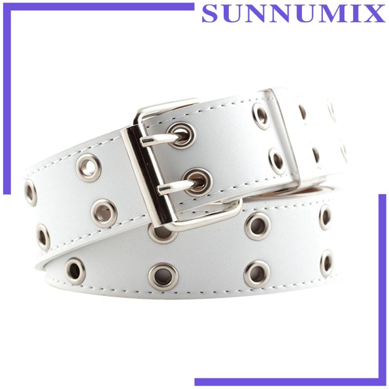 Set 2 Dây Thắt Lưng Da Phối Khoá Kim Loại Thời Trang Dành Cho Nữ