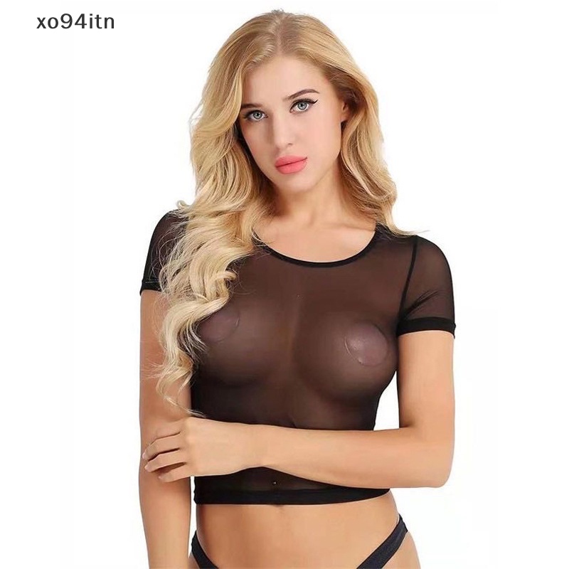 Áo Thun Lưới Tay Ngắn Dáng Ôm Thời Trang Mùa Hè Cho Nữ