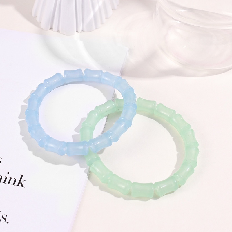 Vòng Tay Hạt Tre Co Giãn Nhiều Màu Sắc Phong Cách Vintage Cho Nữ