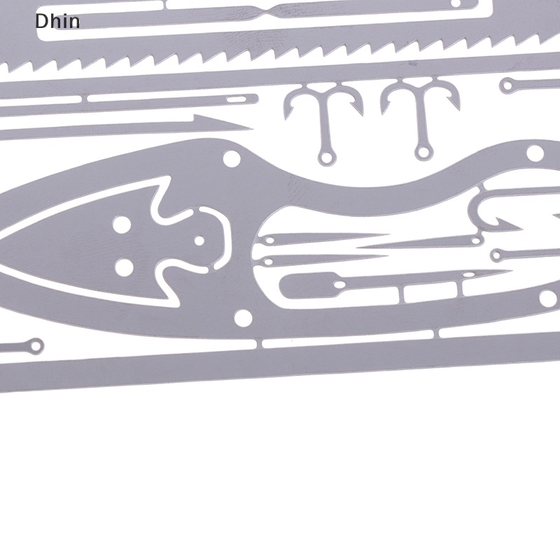 1 Bộ Ví Đựng Thẻ Sinh Tồn Khẩn Cấp Dùng Cho Cắm Trại Leo Núi