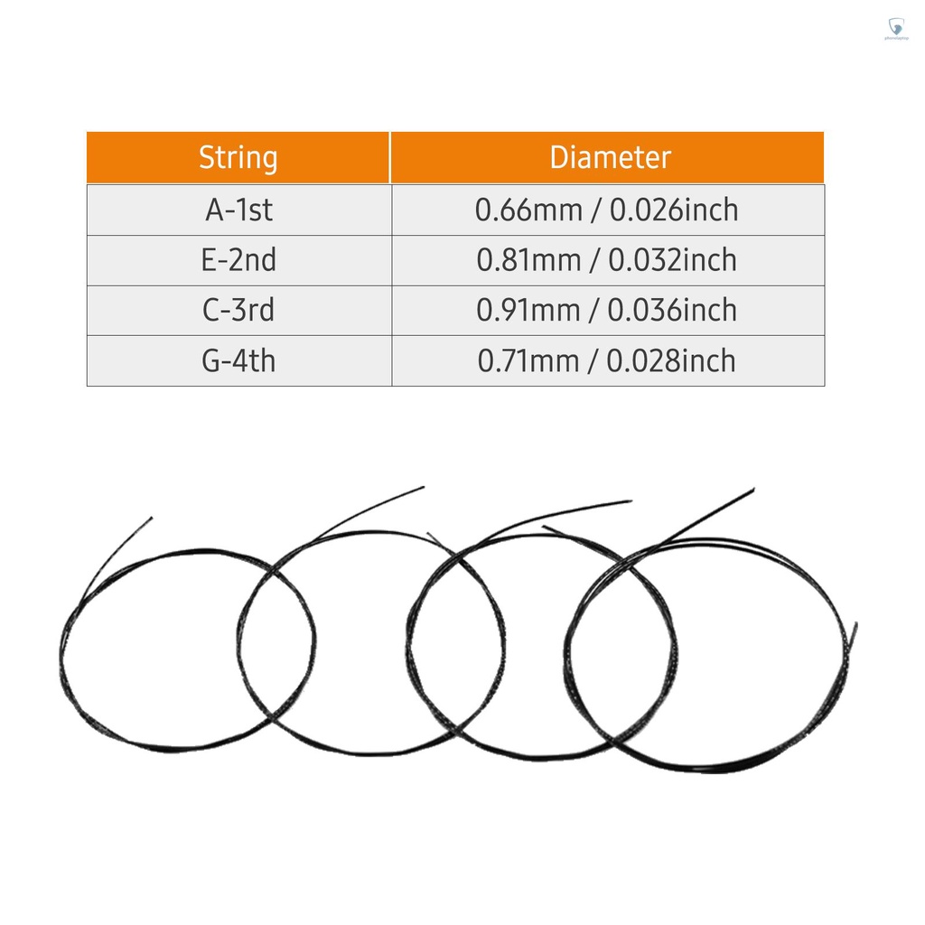 Set 4 Dây Đàn Ukulele (A-E-C-G) Cho Ukulele 22 Inch / 23 Inch / 26 Inch