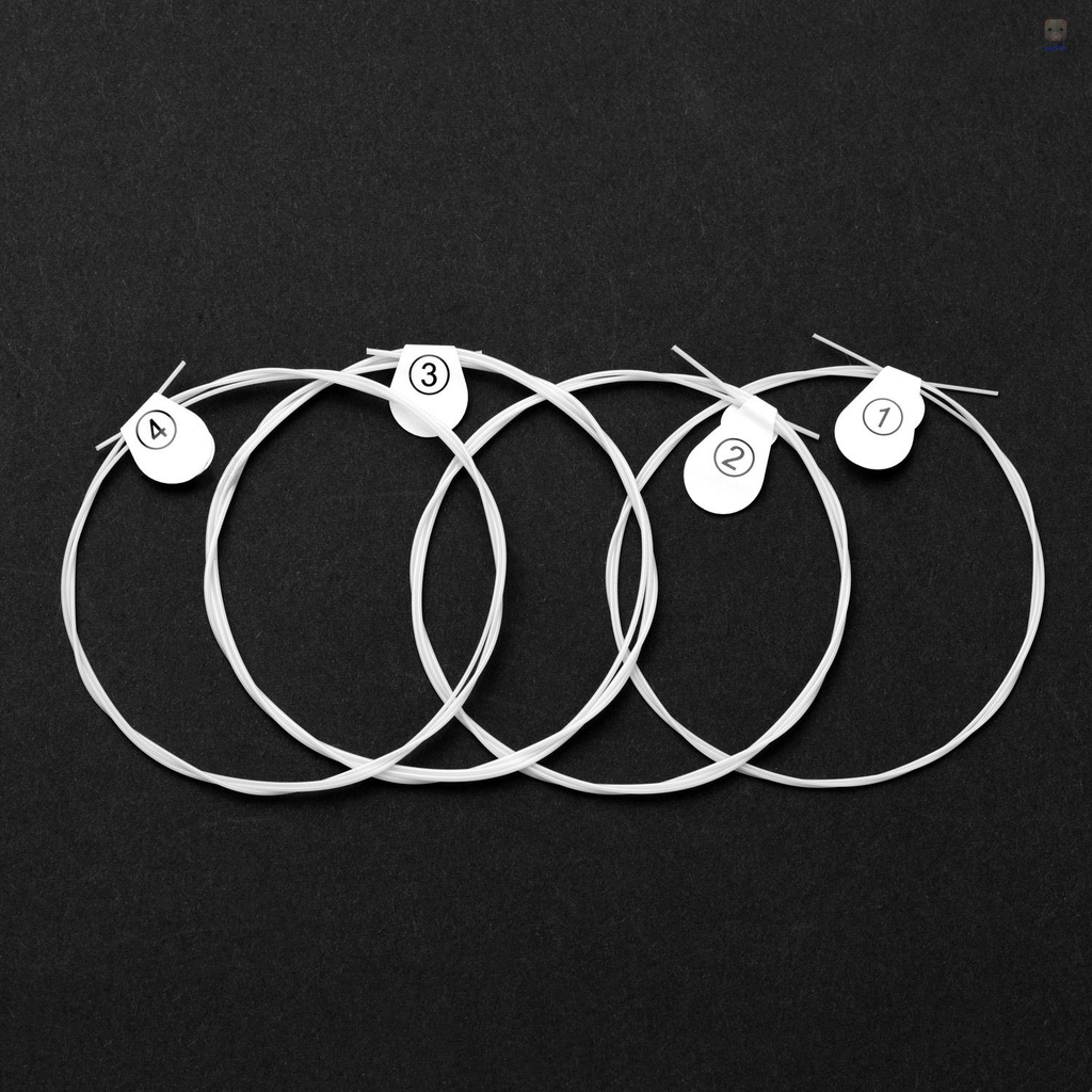 Set 4 Dây Đàn Ukulele (. 024-.026) Chất Liệu Nylon Thay Thế Cho Ukulele Concert 23 Inch