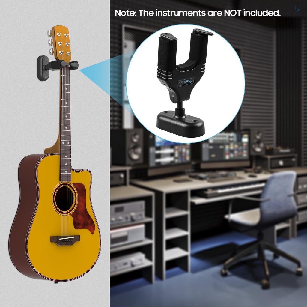 Giá Đỡ Đàn Guitar Guitto GGS-08 Gắn Tường Tự Khóa Có Thể Tháo Rời Tiện Dụng