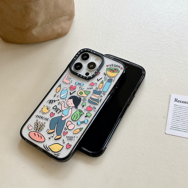 Ốp Điện Thoại Acrylic Cứng In Hình Cô Gái Cho iPhone 15 14 13 12 11 Pro Max Plus