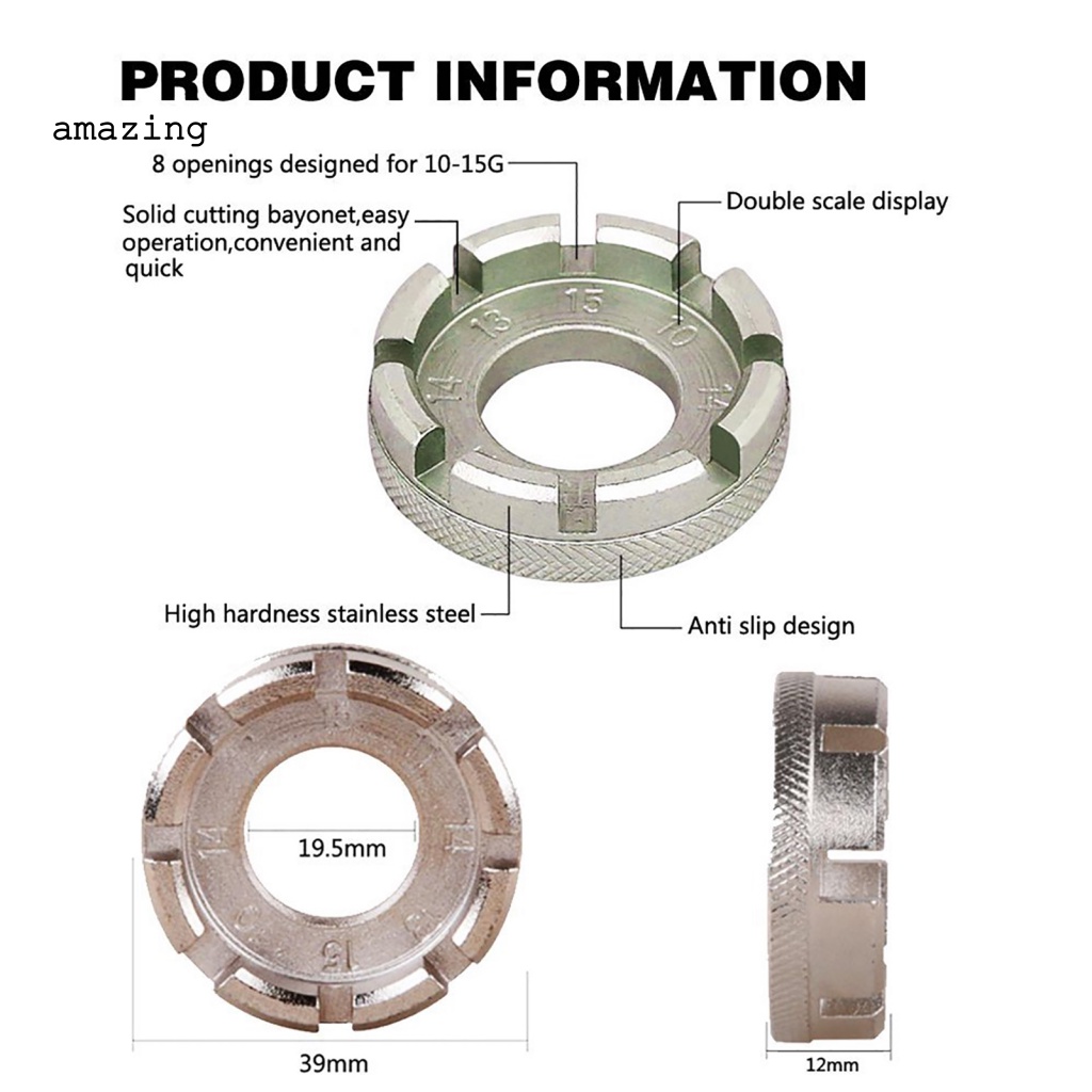 Bộ Cờ Lê Điều Chỉnh Vành Xe Đạp Bỏ Túi 6 Trong Một