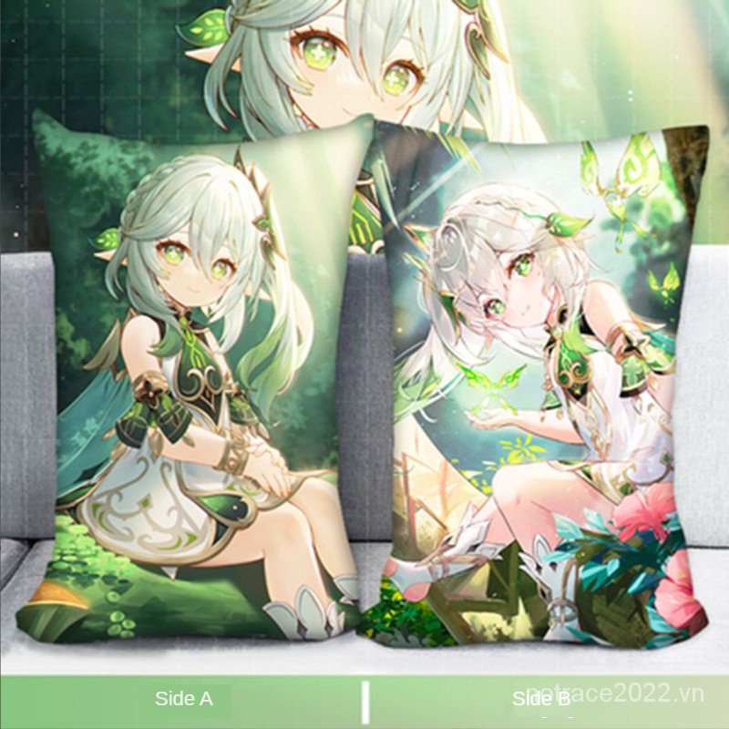 ★Genshin Impact★Gối Ôm In Hình Nhân Vật Anime Hutao & Shenhe & Ayaka & Yae Miko