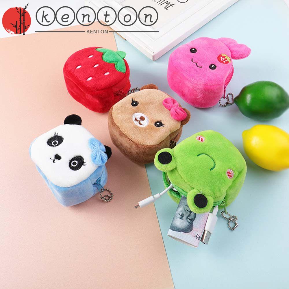 Ví Đựng Tiền Xu Mini Họa Tiết Hoạt Hình Dễ Thương Kèm Móc Khóa Cho Nữ