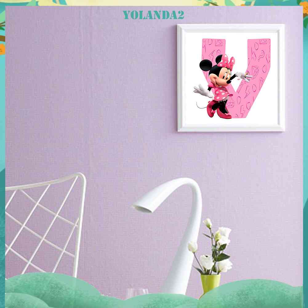 Bộ Tranh Đính Đá 5D Tự Làm Họa Tiết Chữ Disney Độc Đáo