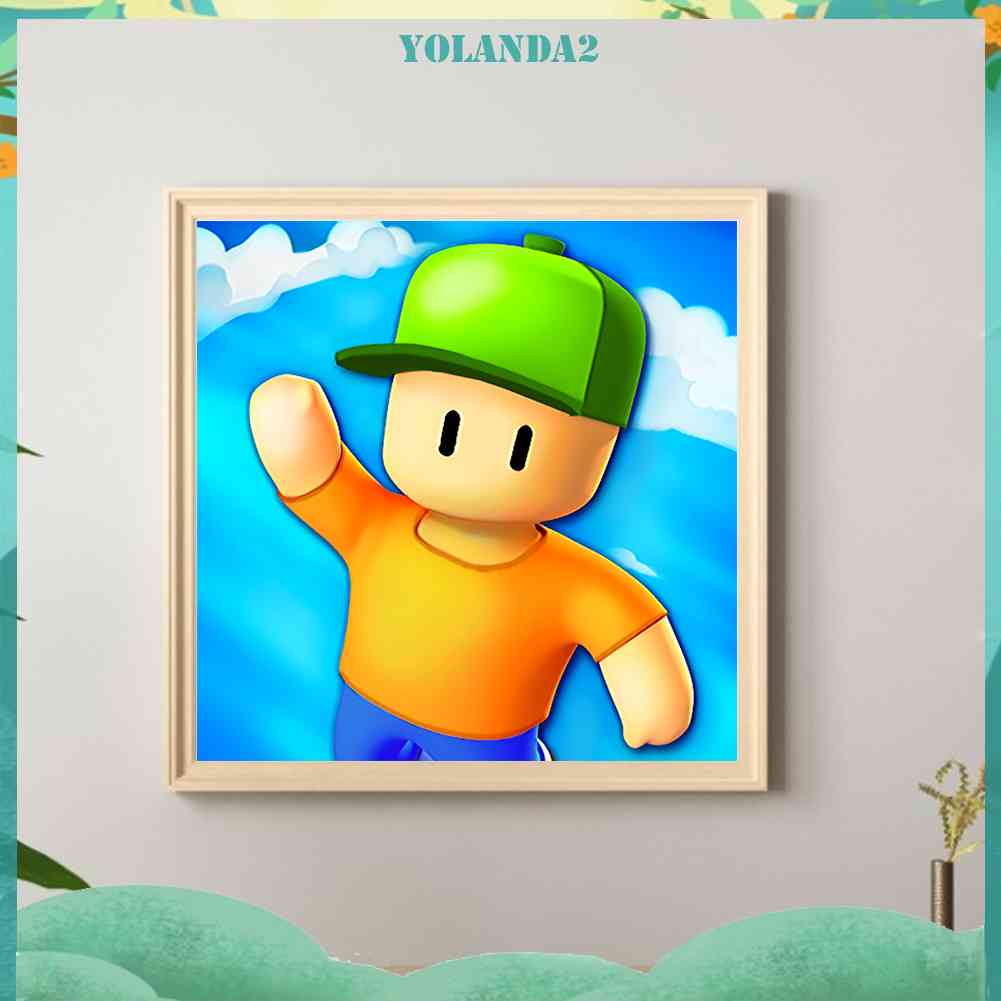 Bộ Tranh Đính Đá 5D Họa Tiết Hoạt Hình Độc Đáo DIY Dùng Trang Trí Nhà Cửa