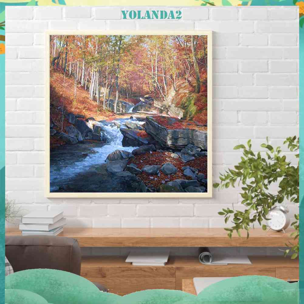 Bộ Tranh Đính Đá 5D Toàn Diện Họa Tiết Ngọn Núi Độc Đáo DIY Dùng Trang Trí