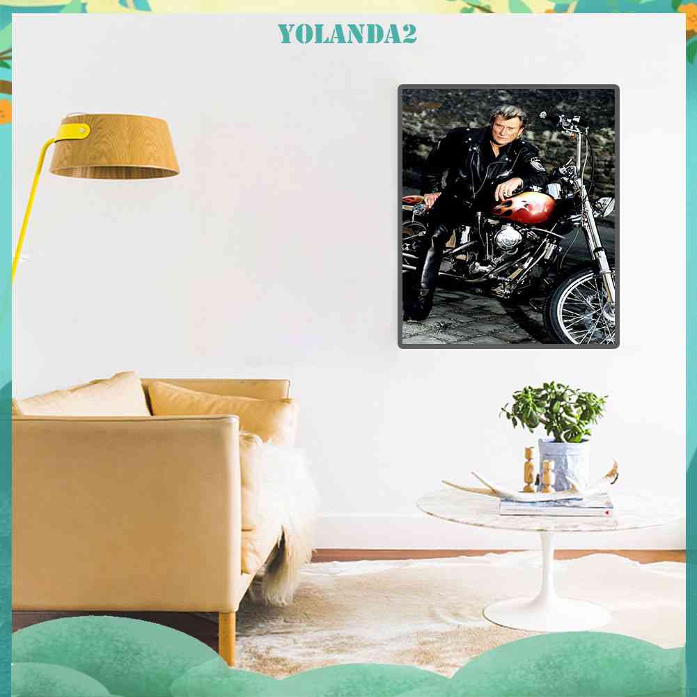 Tranh Đính Đá Kim Cương Toàn Bộ 5D DIY Hình Johnny Hallyday