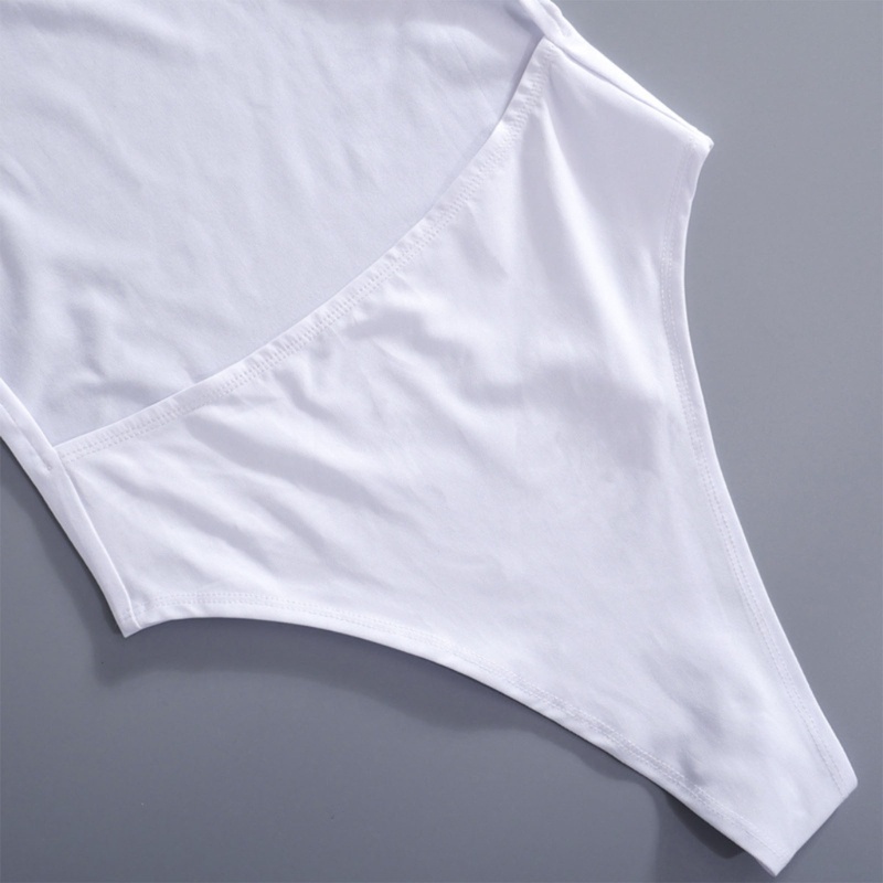 Áo Liền Thân Tay Dài Hở Lưng Màu Trơn Quyến Rũ Dành Cho Nữ