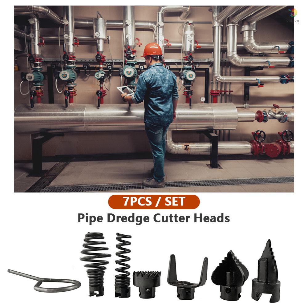 Bộ 7 Đầu Cắt Bằng Thép Mangan 16mm Chuyên Dụng Cho Máy Rửa Đường Ống