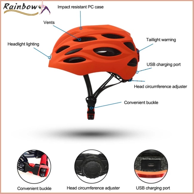 [COD] Mũ Bảo Hiểm Cứng Mùa Hè Thoáng Khí Có Đèn Led Cảnh Báo An Toàn Cho Hoạt Động Ngoài Trời