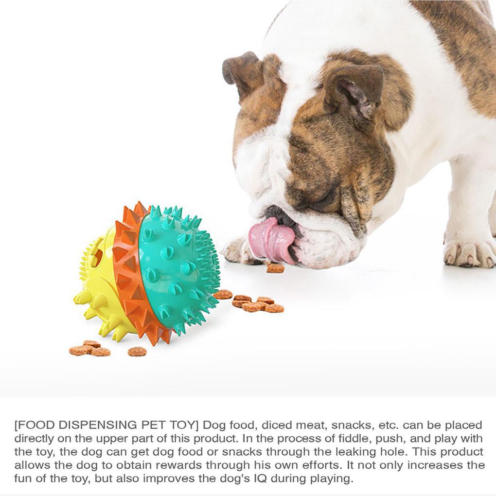 Đồ Chơi Bóng Lăn Tự Động Chống Cắn Làm Sạch Răng Cho Thú Cưng