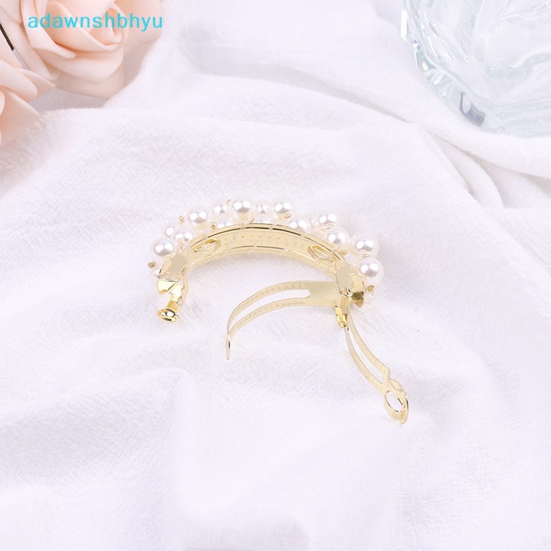 Kẹp Tóc Đuôi Ngựa Đính Ngọc Trai Giả Thanh Lịch Cho Nữ