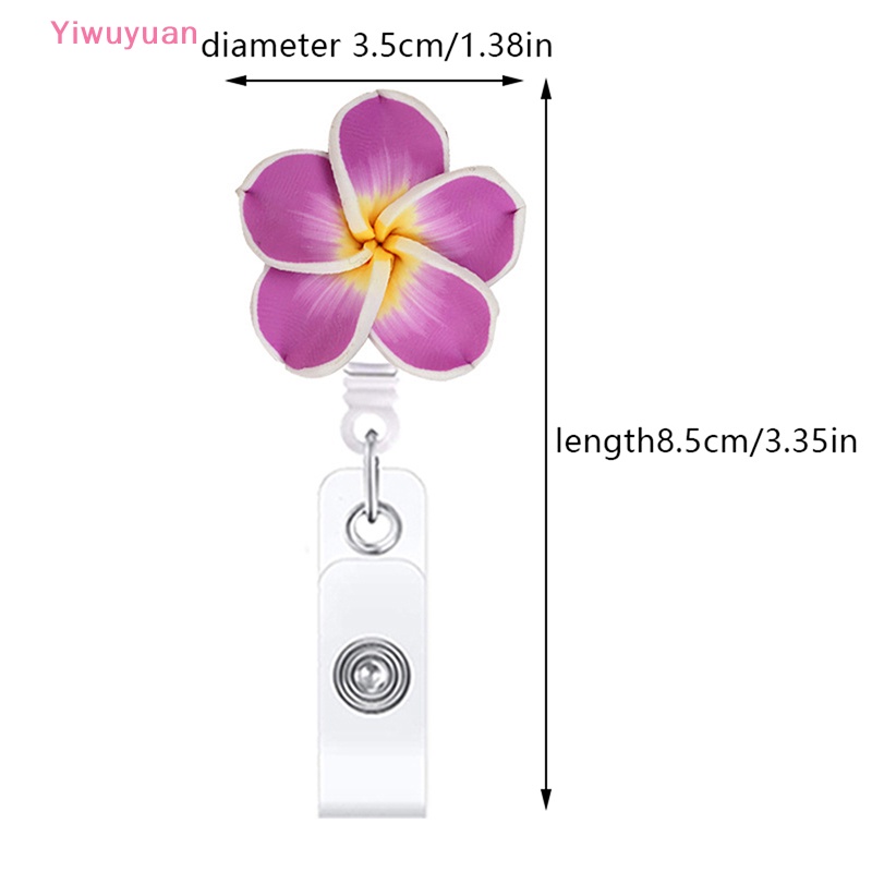 Kẹp Gắn Thẻ ID / Tên Hình Hoa Thu Gọn Được < Yiwuyuan > Mới