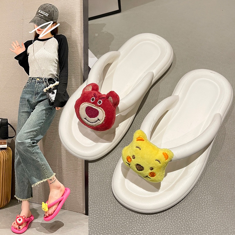 C＆S dép kiểu nữ đi chơi dép bánh mì Thoải Mái Xinh Xắn 19Z2350609