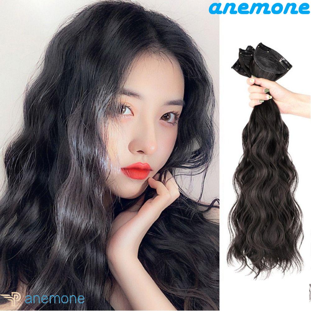 Bộ 3 Món Tóc Giả Dài Xoăn Bồng Bềnh Cách Nhiệt Dễ Phối Đồ Dành Cho Nữ