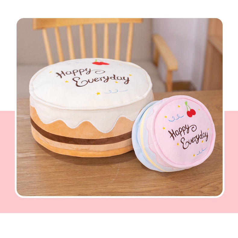 Gối Nhồi Bông Hình Bánh Kem Giả Thiết Kế Sáng Tạo