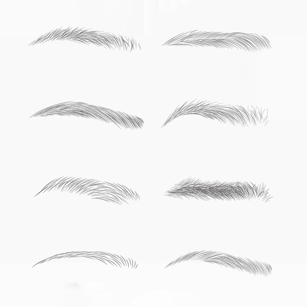 Bộ 3 Miếng Dán Xăm Lông Mày 6D Tự Nhiên Lâu Trôi