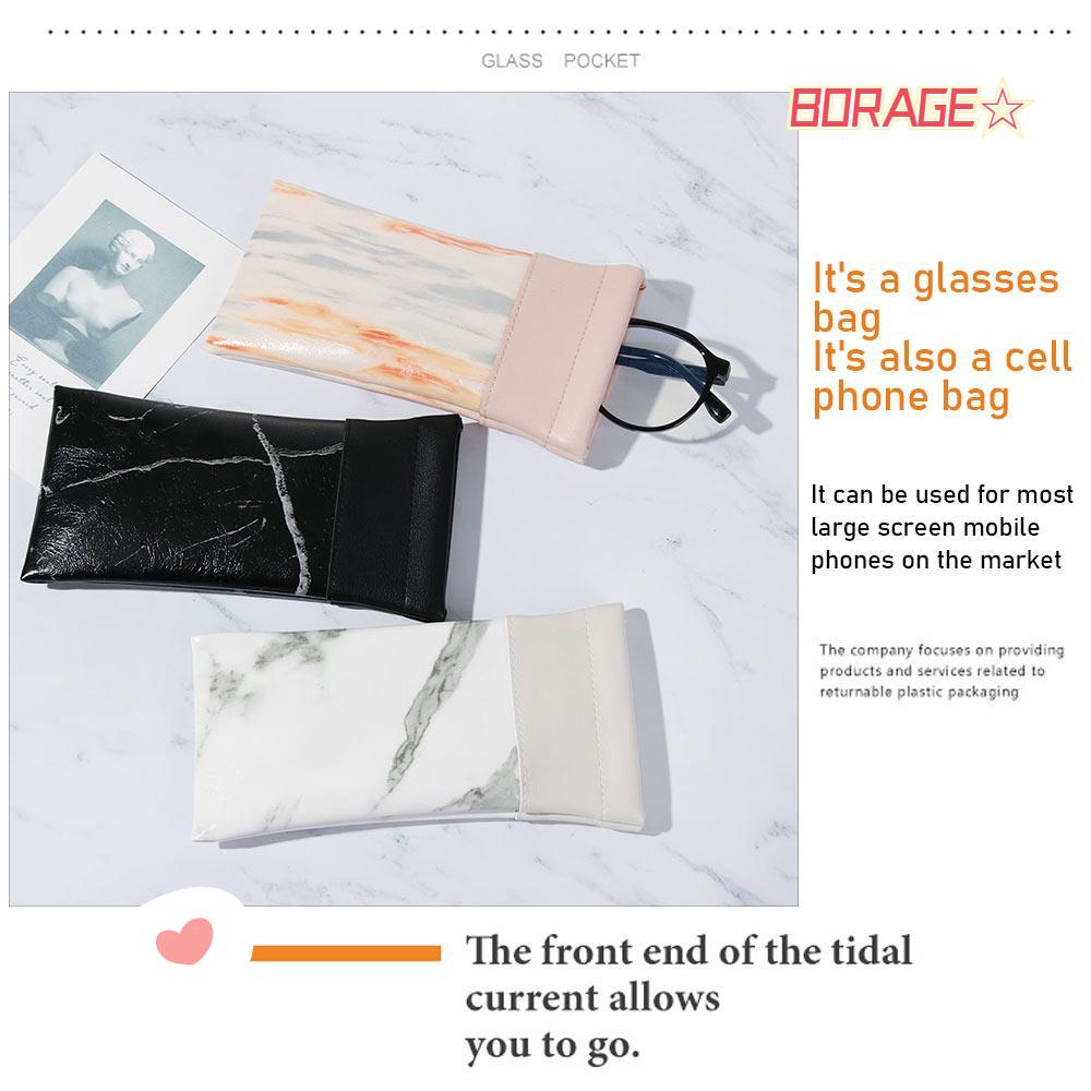 Túi Da PU Mềm Đựng Mắt Kính Đọc Sách Tiện Dụng