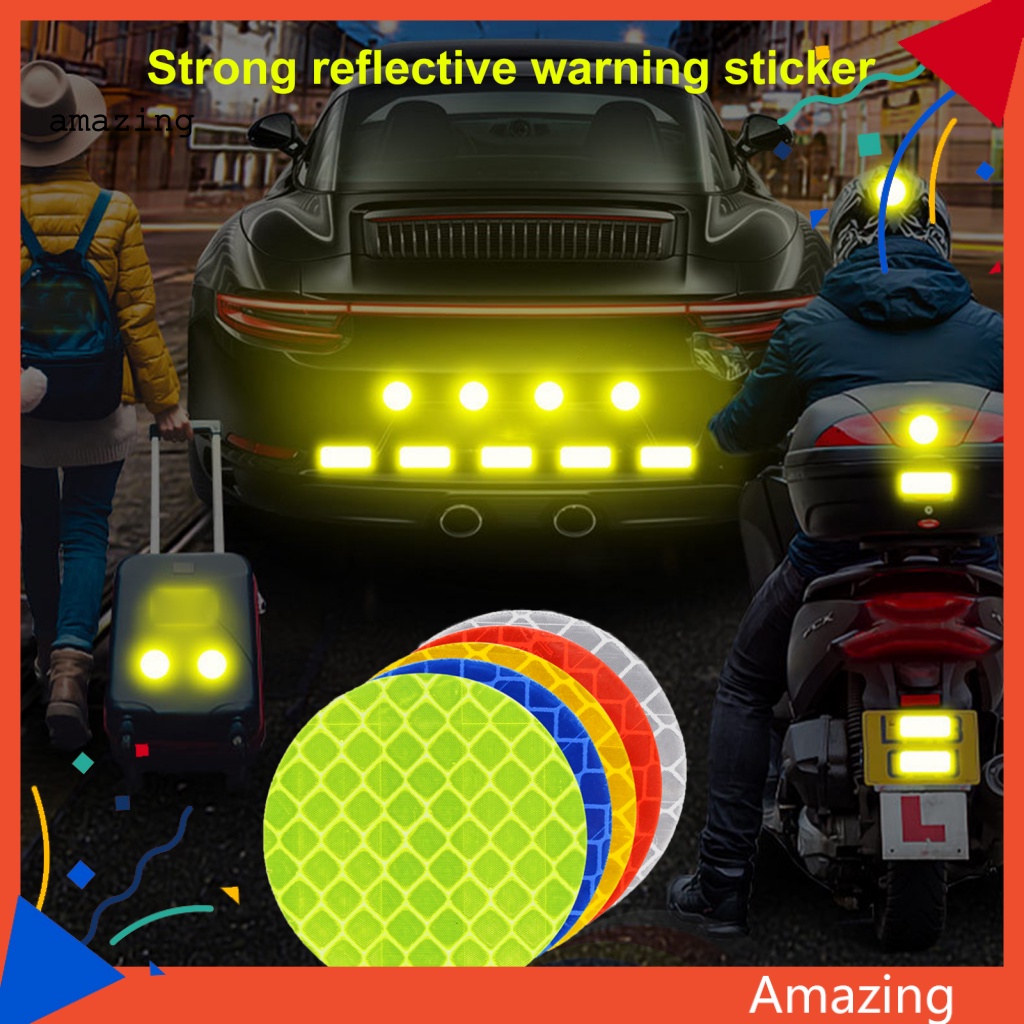 Bộ 10 Miếng Dán Phản Quang Cảnh Báo An Toàn Chống Nắng Cho Xe Đạp Điện