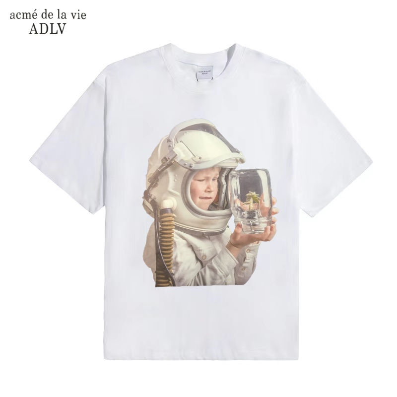 Áo Thun Cotton Tay Ngắn Dáng Rộng In Chữ Acme-vie Thời Trang Cho Nam Và Nữ