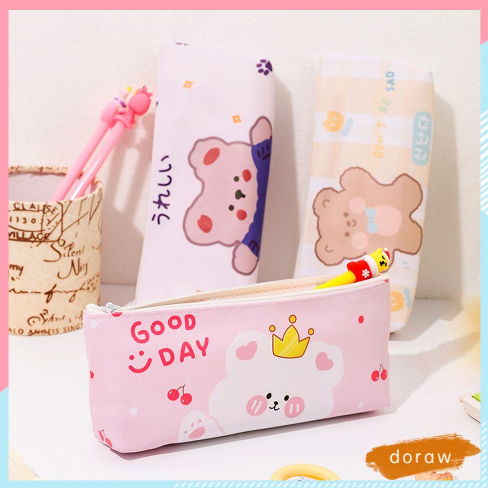 Túi Đựng Bút Bằng Da PU Chống Thấm Nước Tiện Dụng