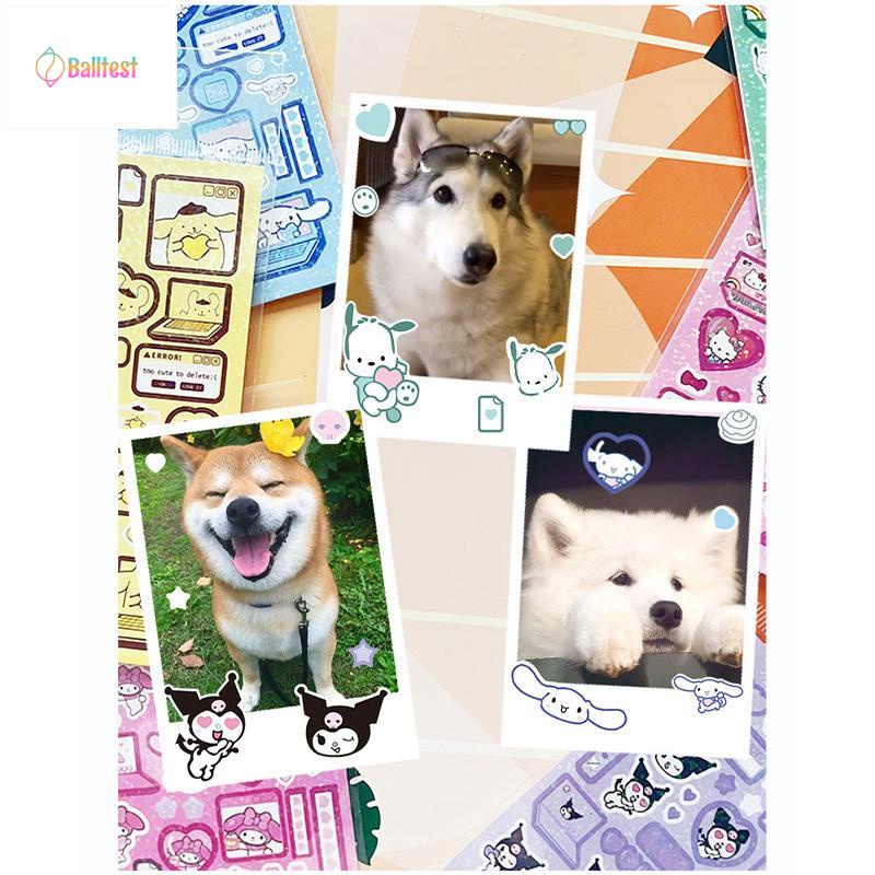 💜Miếng Dán Trang Trí Sổ Tay Diy Họa Tiết Hoạt Hình Dễ Thương