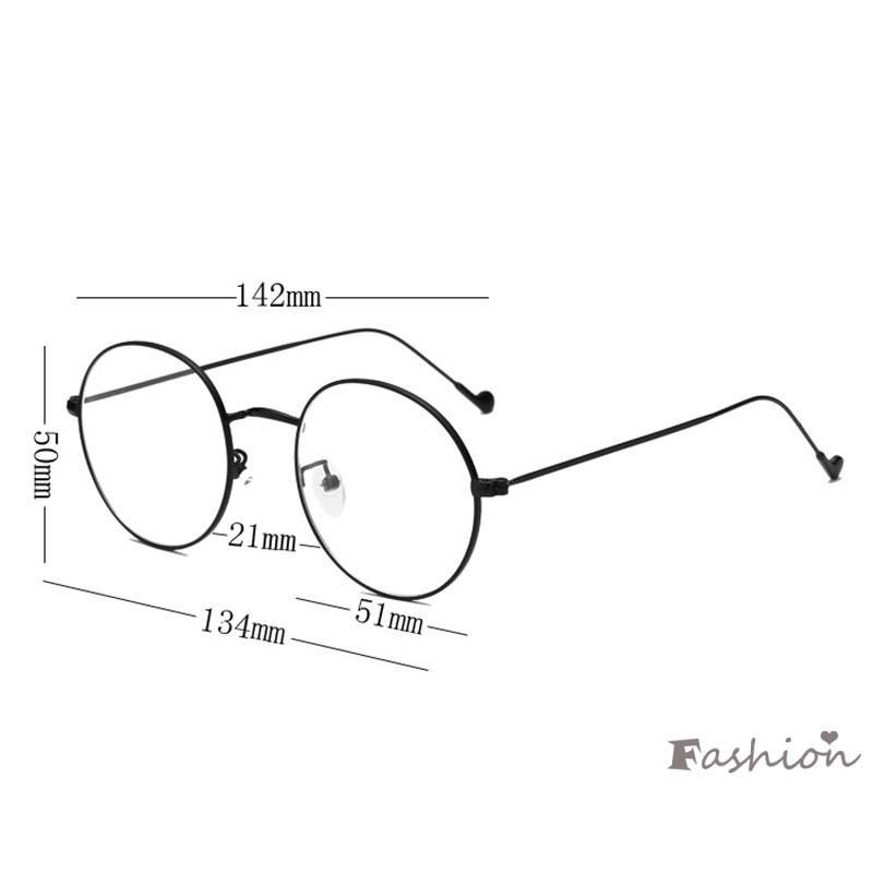 Kính Chống Ánh Sáng Xanh Gọng Tròn Bằng Kim Loại 2 Trong 1 Nhiều Màu Sắc Mỏng Nhẹ Phong Cách Cổ Điển Tròng Tròn 2 Trong 1 Ánh Sáng Xanh Lam Nhạt Anti-Đen