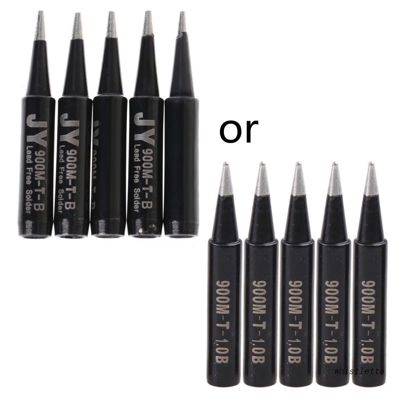 Bộ 5 Đầu Mũi Hàn Bằng Đồng Không Chì 900M