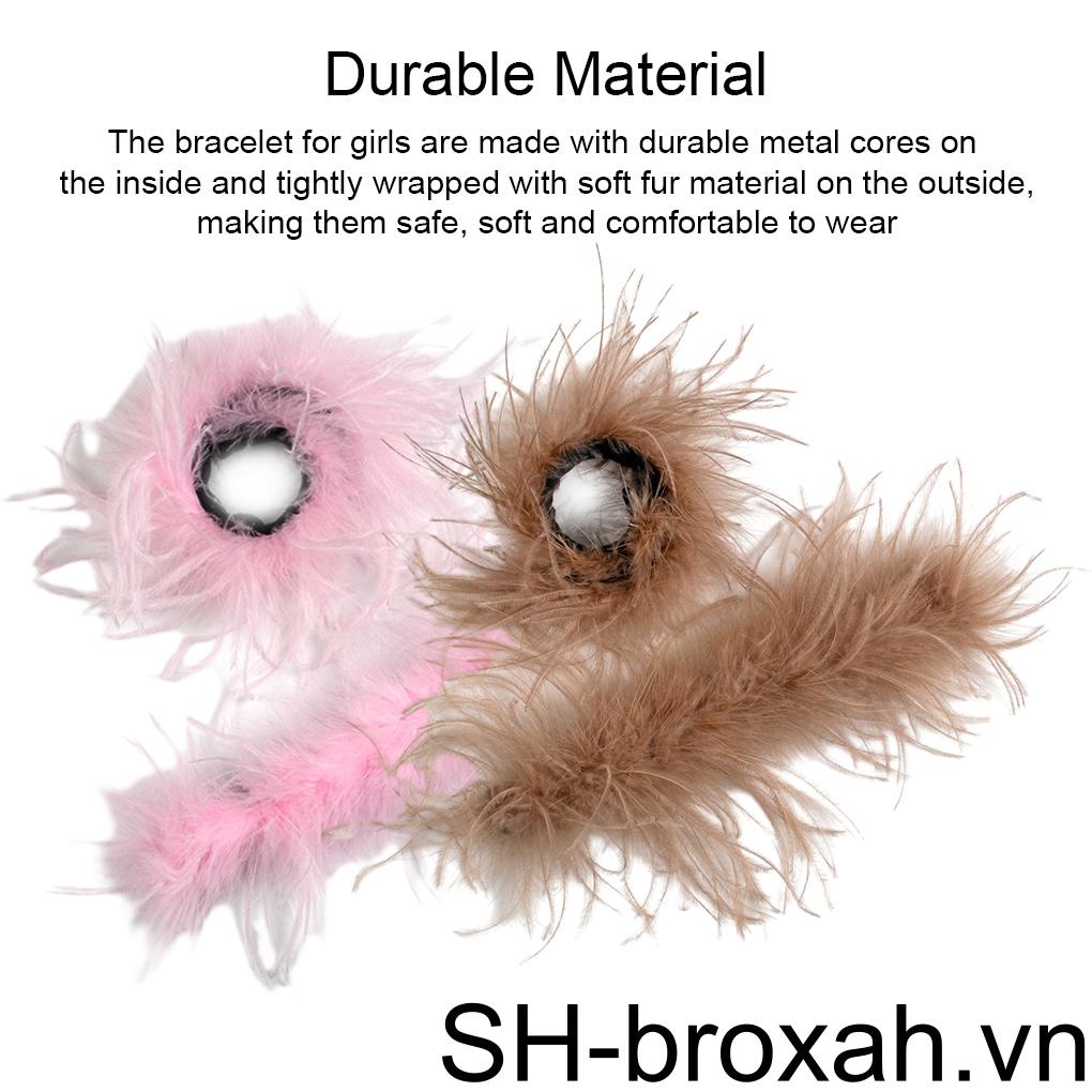Vòng Đeo Tay Bằng Lông Màu Sắc Thời Trang Dành Cho Nữ