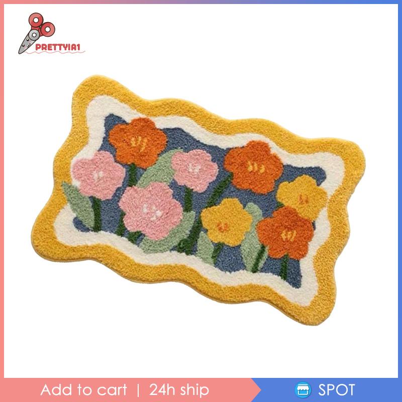 [Prettyia1] Thảm Lót Sàn Nhà Tắm / Phòng Ăn / Ban Công Dễ Thương