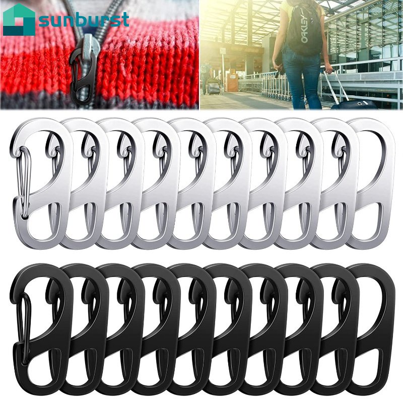 Set 1 / 5 / 10 Móc Khóa Đa Năng Bằng Thép Không Gỉ