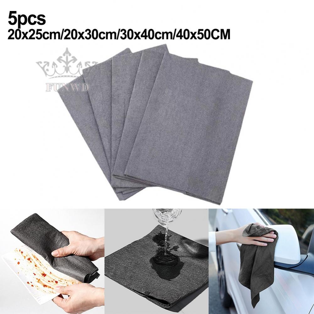 Bộ 5 Khăn Lau Kính Bằng Thép Không Gỉ Và Sứ