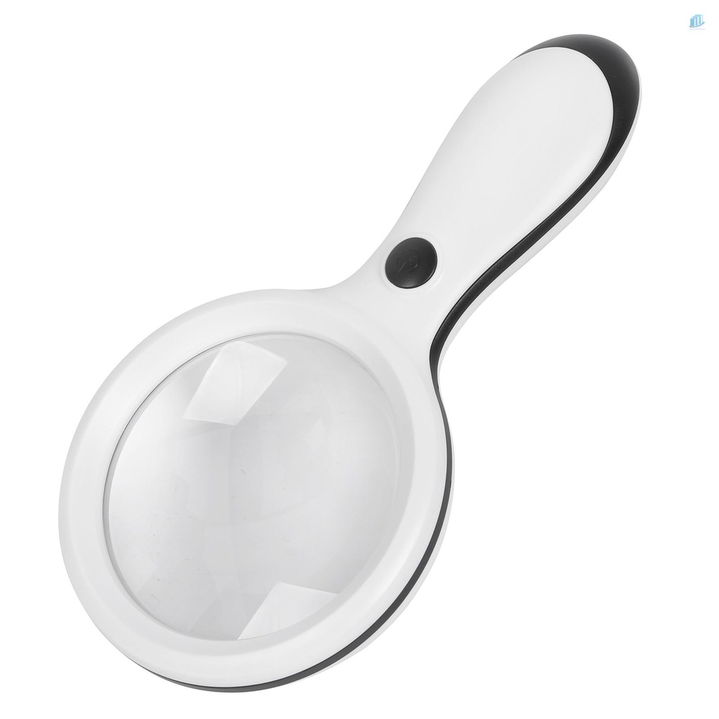 Kính Lúp Cầm Tay 10X Đường Kính Lớn 88mm Có Đèn LED Ấm Áp