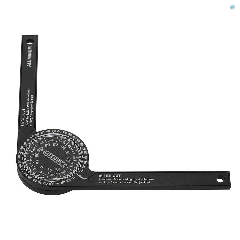 Cân Đọc Sách Bên Trong &amp; Ngoài Bằng Hợp Kim Nhôm Cho Thợ Mộc 7-inch Miter Saws Protractor 7-inch