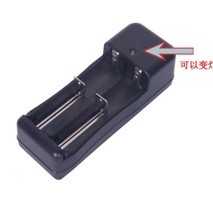 Bộ sạc pin 18650 3.7V 1 khe 2 khe có đèn LED đế sạc pin 18650 phù hợp với pin lithium 18650/18350/16340/14500