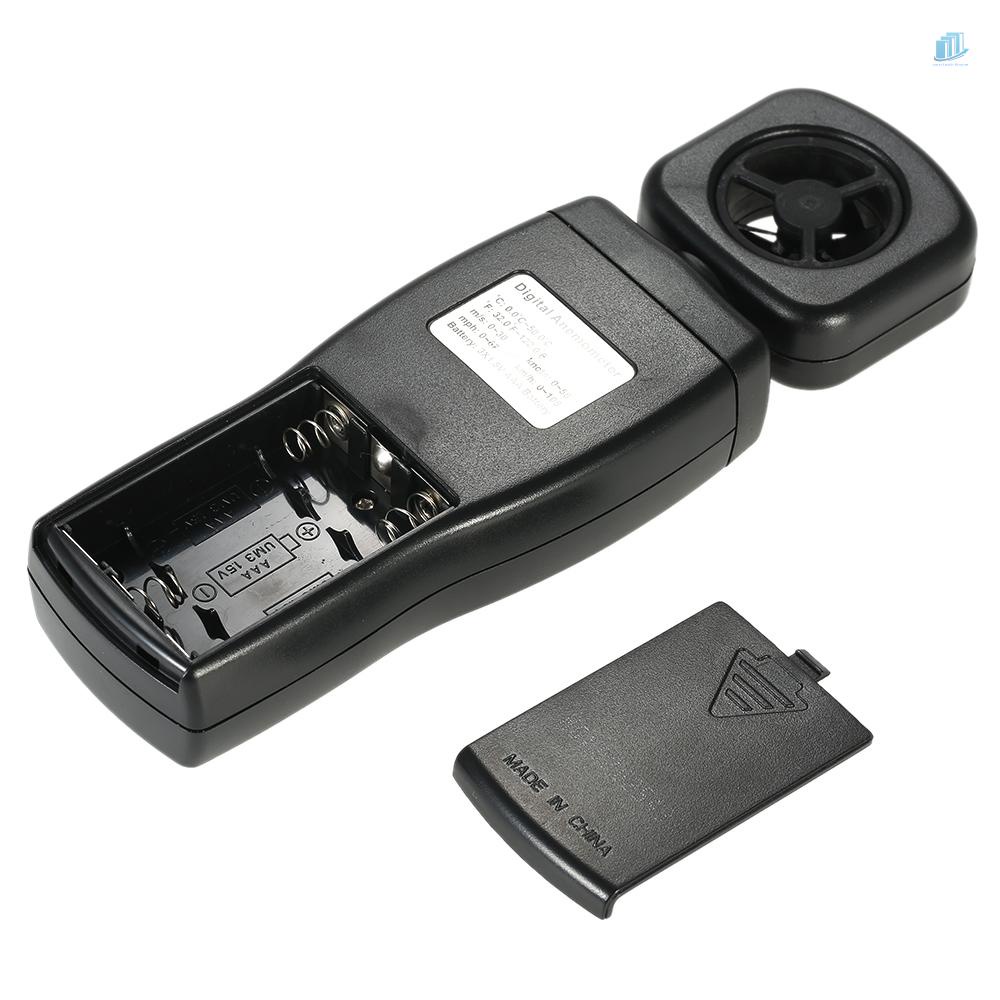 Đồng Hồ Đo Tốc Độ Gió Mini Màn Hình LCD Cảm Ứng Thông Minh Có Đèn Nền