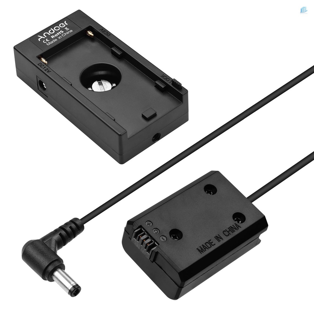 Bộ Chuyển Đổi Đĩa Pin Andoer NP-F970 F750 + Giá Đỡ Pin FW50 Cho Máy Ảnh A7 / A7R / A7S / A7II / A7RII / A7SII / A6300 / A6400 / A6500