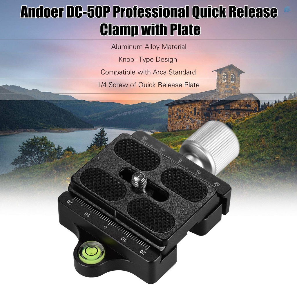 Kẹp Máy Ảnh Thông Minh Andoer DC-50P Bằng Hợp Kim Nhôm Tháo Gỡ Nhanh Chuyên Nghiệp