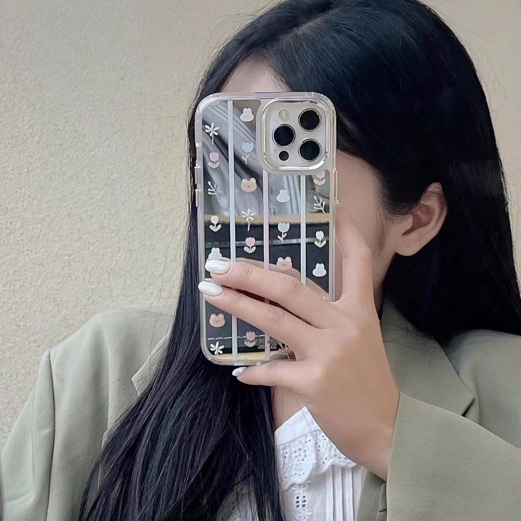 Ốp Điện Thoại Chống Sốc Tráng Gương Cho iPhone 14 Pro Max iPhone 13 13pro 13prm iPhone 11 7Plus 8Plus Xr XS 12 Pro Max