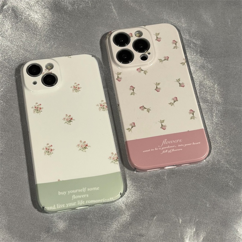 Ốp Điện Thoại Cứng Họa Tiết Hoa Đơn Giản Thời Trang Cho Iphone 8 11 13iPhone12 Apple 14 x7xs AXT9