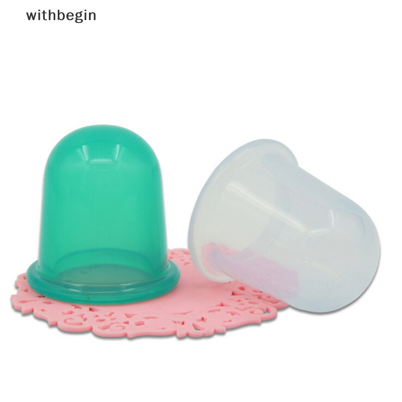 1 Bộ Cốc Giác Hơi Mát Xa Mặt Và Cơ Thể Bằng Silicone Chống Cellulite