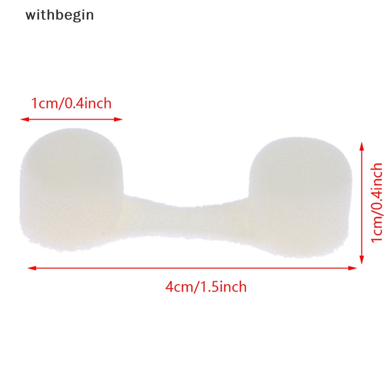 Set 10 Miếng Mút Xốp Mềm Lọc Mũi Màu Trắng Đen Dùng Một Lần