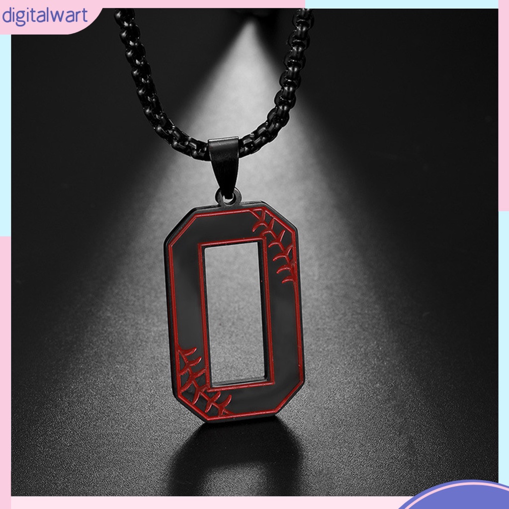 Vòng cổ Mặt Số 0 Bằng Thép Không Gỉ Không Phai Màu Thời Trang Cho Nam Và Nữ