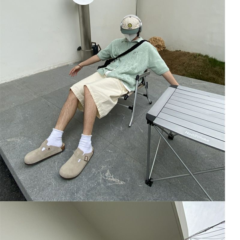 Áo Dệt Kim Tay Ngắn Dáng Rộng Phong Cách Retro Thời Trang Mùa Hè Dành Cho Nam Và Nữ