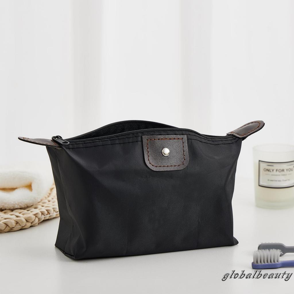 Túi Đựng Đồ Trang Điểm Kẻ Sọc Cổ Điển Đa Năng Chống Thấm Nước